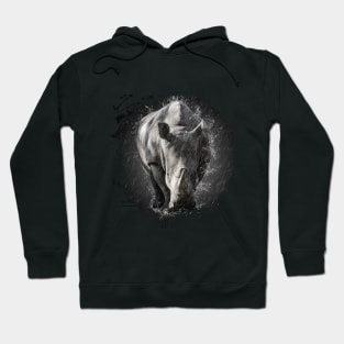 Rhinoceros Animal Wildlife Jungle Nature Free Adventure Discovery Hoodie